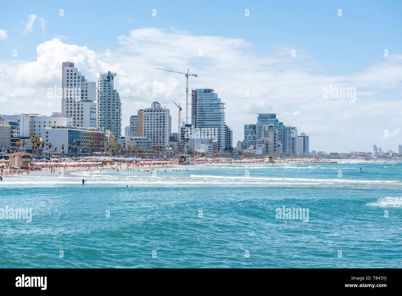 Israel, Tel Aviv-Yafo - 09 May 2019: Cityscape of Tel Aviv Stock Photo