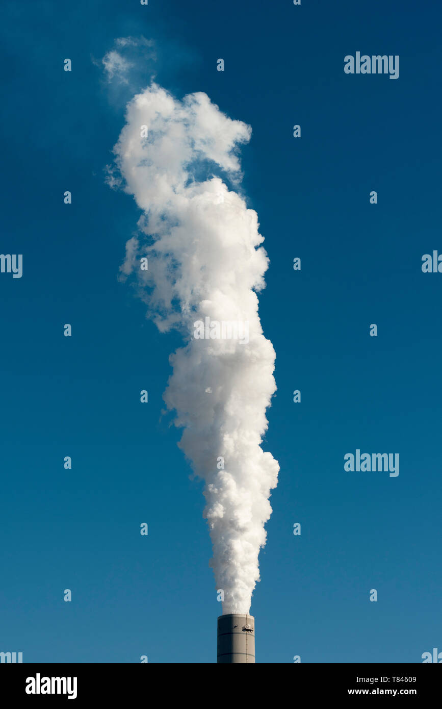 Smoke leaving chimney Stock Photo Alamy