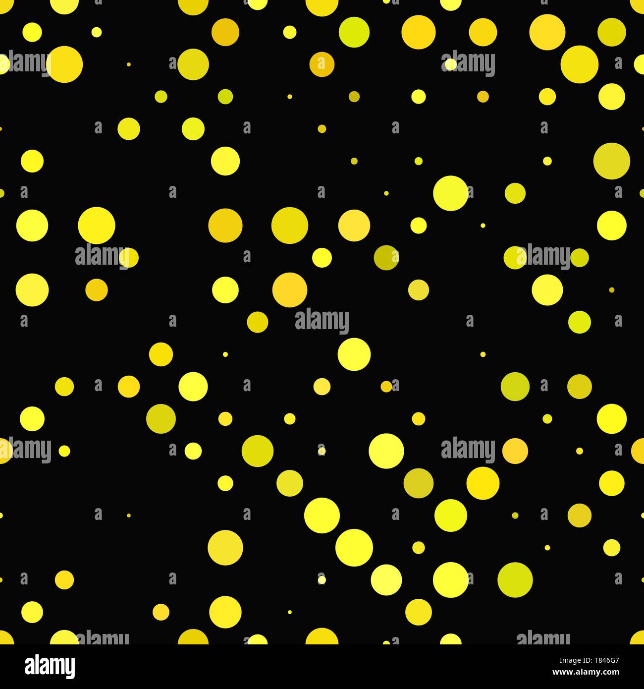 Yellow seamless dot pattern background - vector design Stock Vector ...