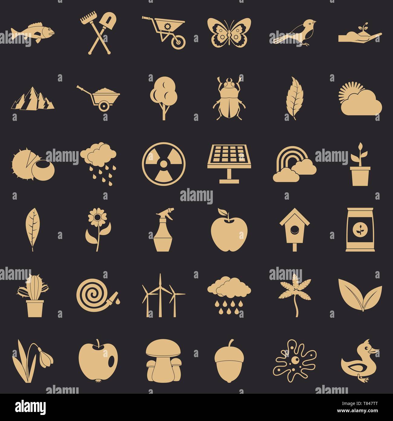 Equipment icons set, simple style Stock Vector Image & Art - Alamy