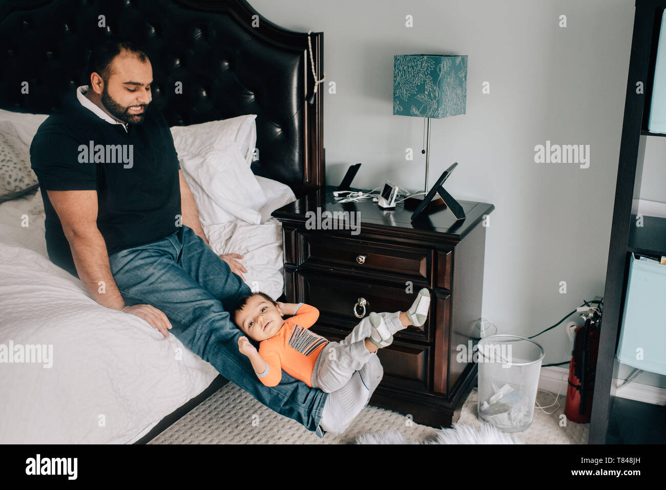 mom son feet homemade