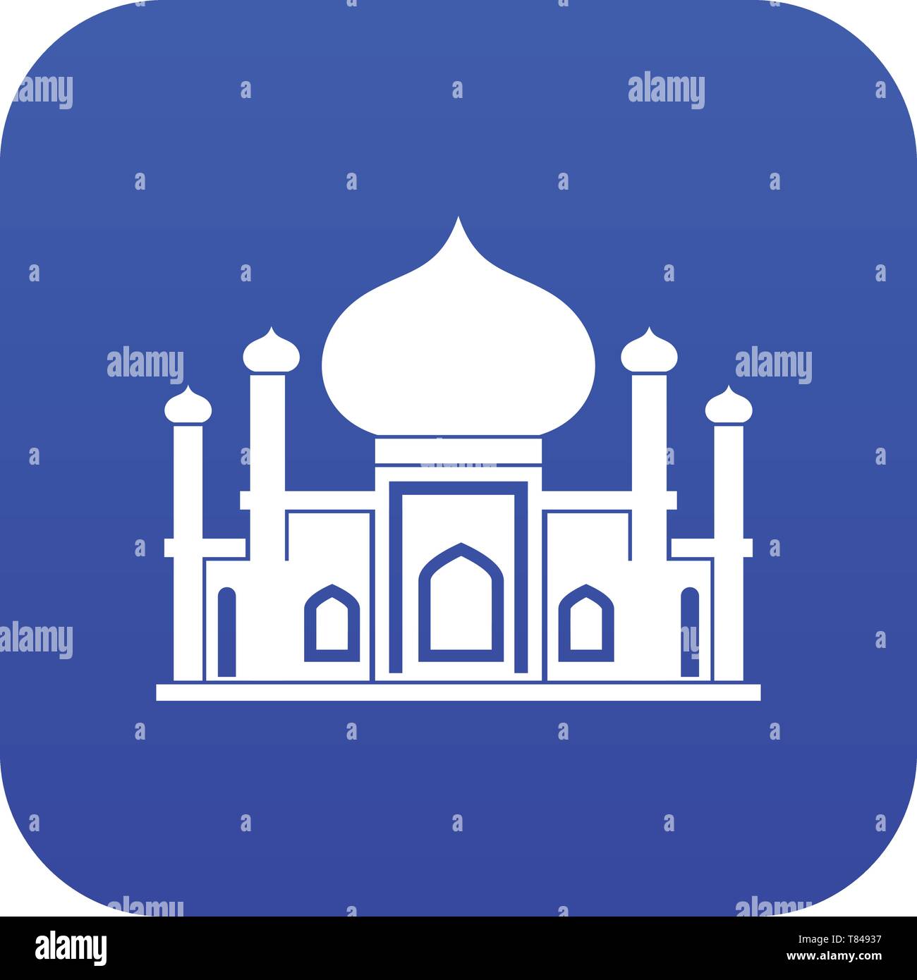 Mosque icon digital blue Stock Vector Image & Art - Alamy