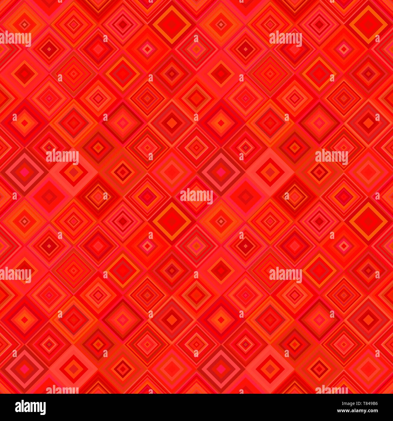 Geometric diagonal square pattern background - seamless design Stock Vector