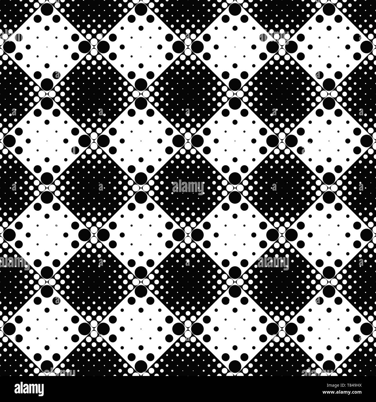 Seamless geometrical monochrome circle pattern background design Stock ...