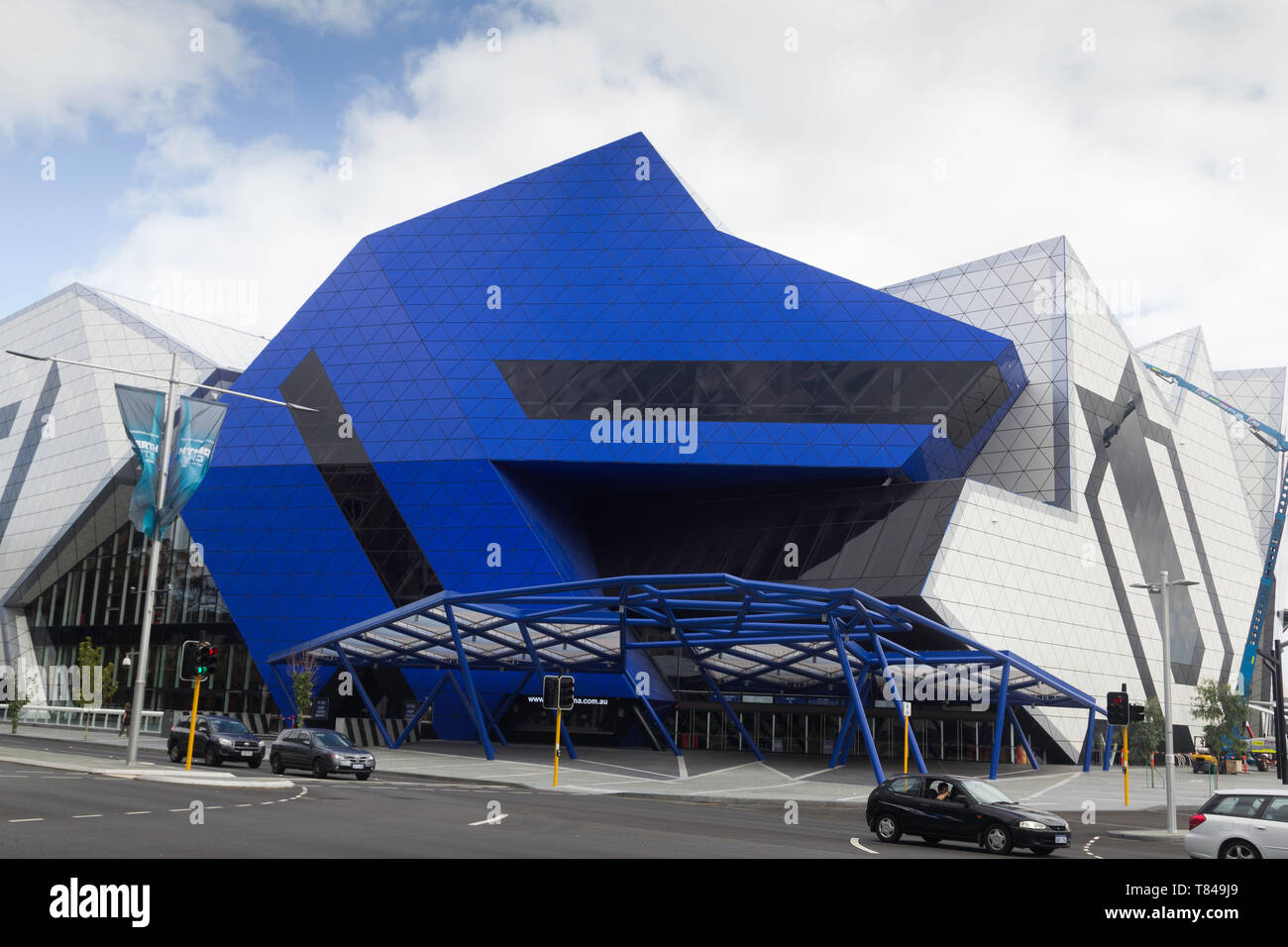 Pert, Western Australia, Australia -16/01/2013 :  Perth Arena is an entertainment and sporting arena in the city centre of Perth, Western Australia. Stock Photo