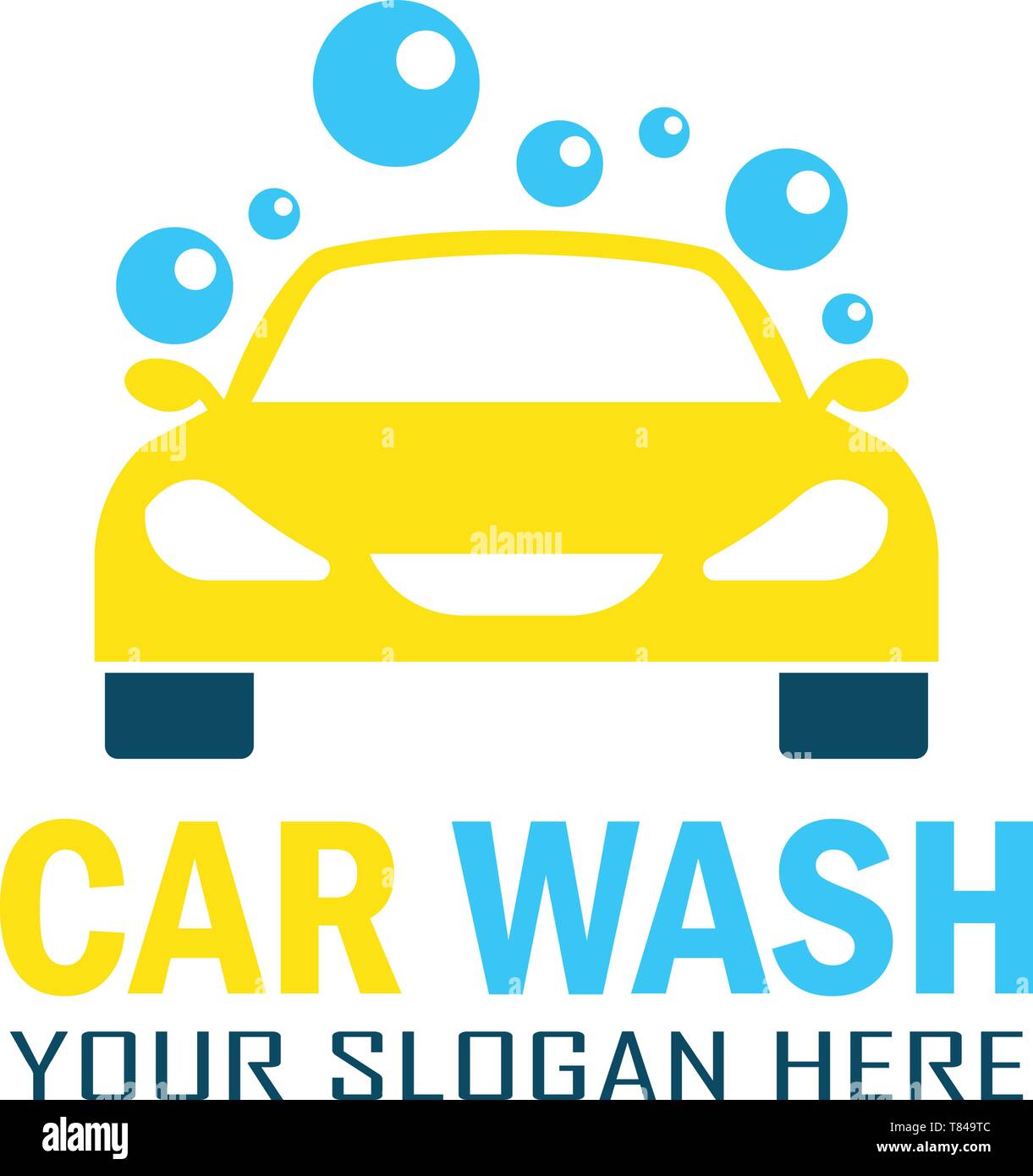 car wash service logo with text space for your slogan, vector