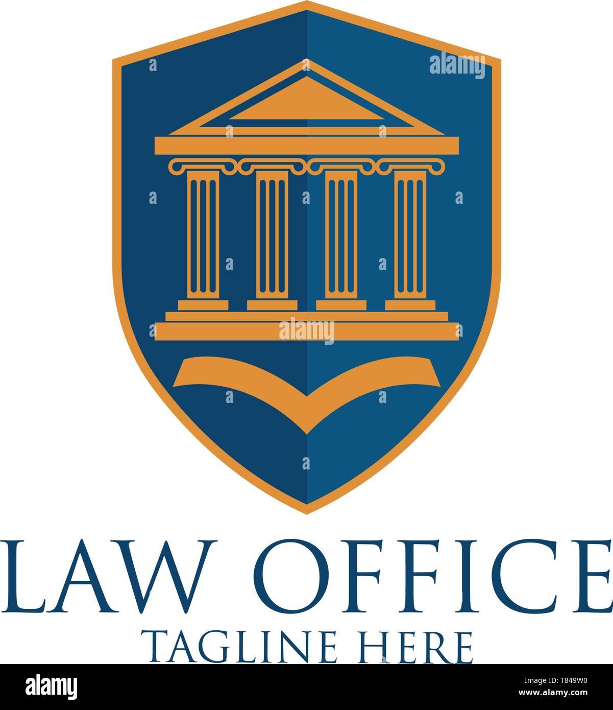 law firm logo with text space for your slogan tagline, vector