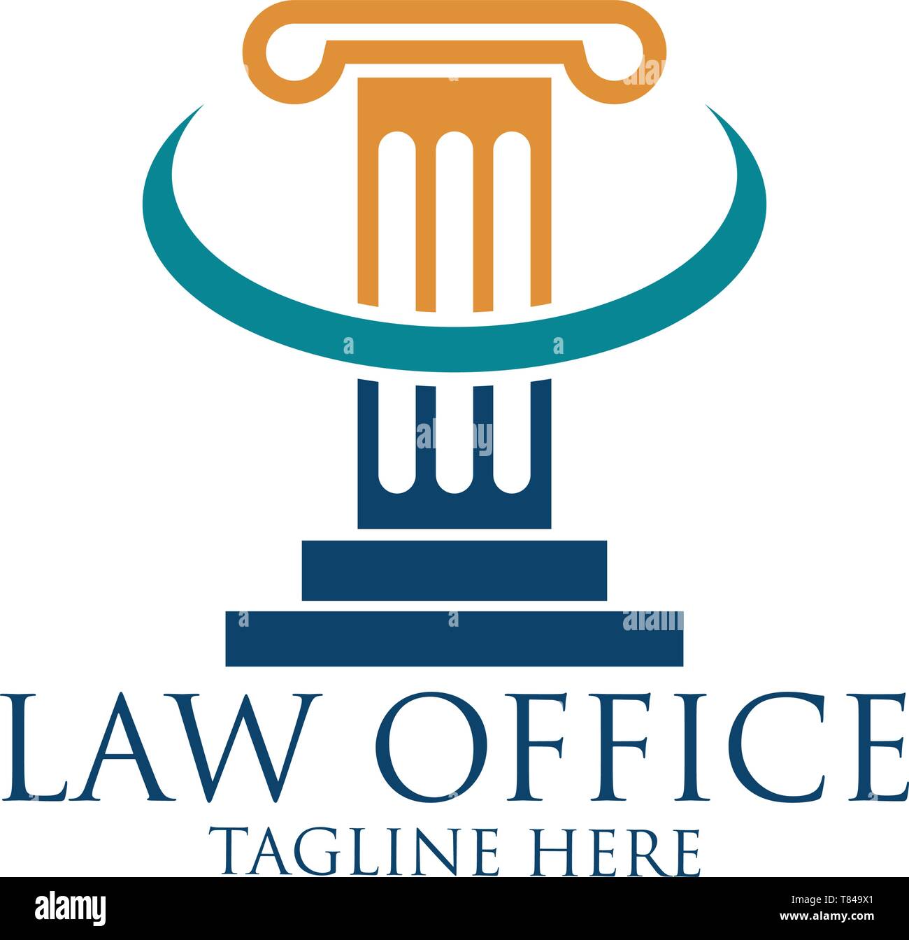 law firm logo with text space for your slogan tagline, vector