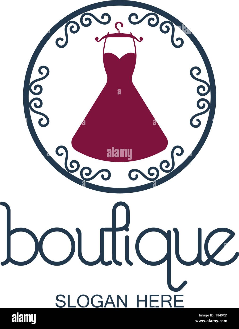 boutique logo with text space for your slogan tagline, vector ...