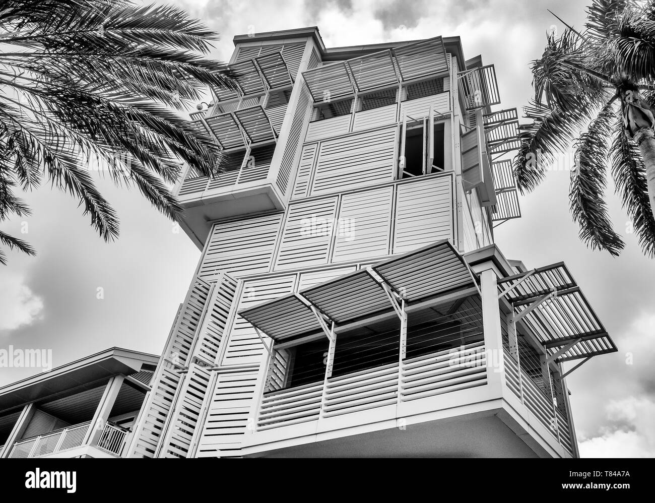 Grand Cayman, Cayman Islands, Aug 2018, the observation tower in Camana
