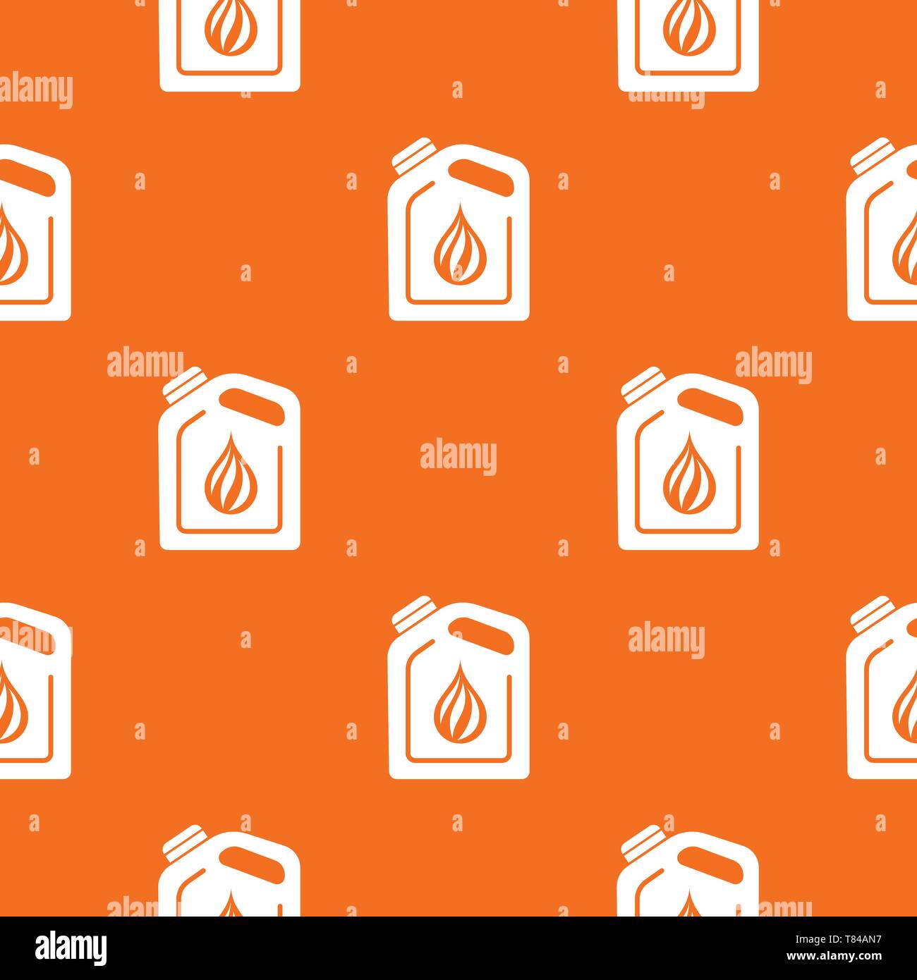 Canister oil pattern vector orange Stock Vector