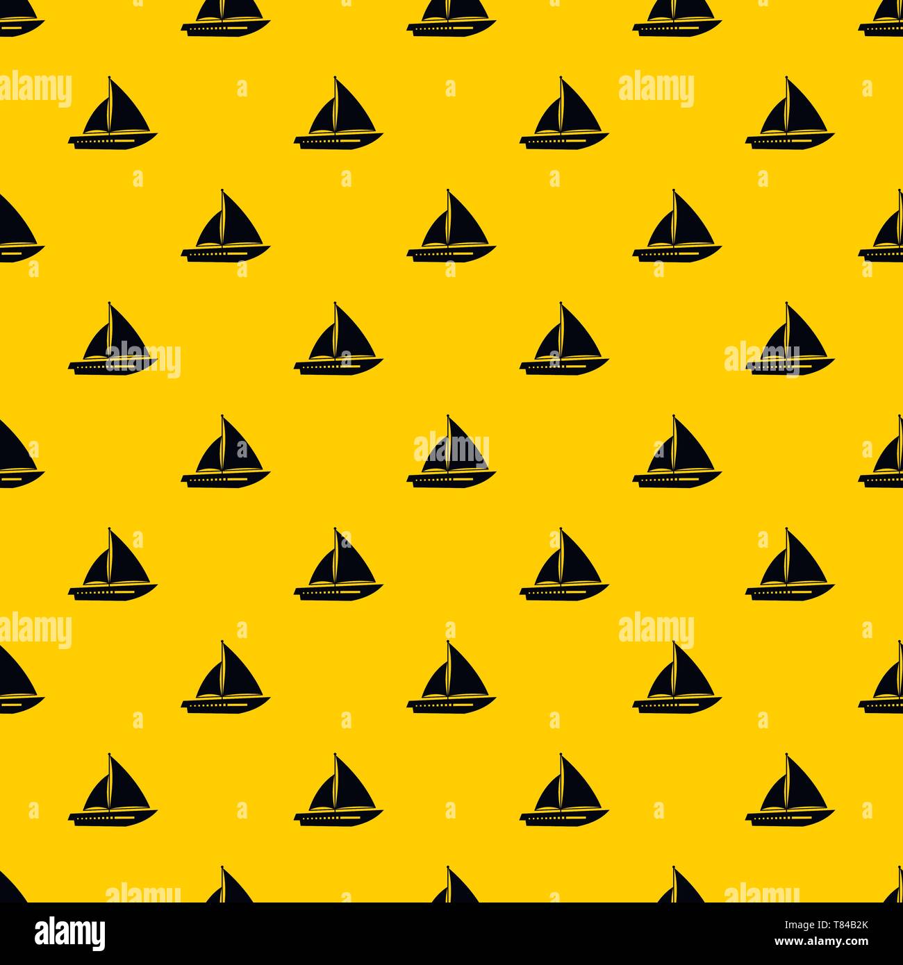 Sailing yacht pattern vector Stock Vector Image & Art - Alamy