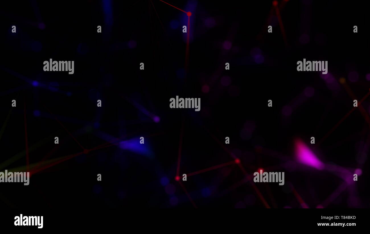 Abstract Polygonal Space Background with Connecting Dots and Lines ...