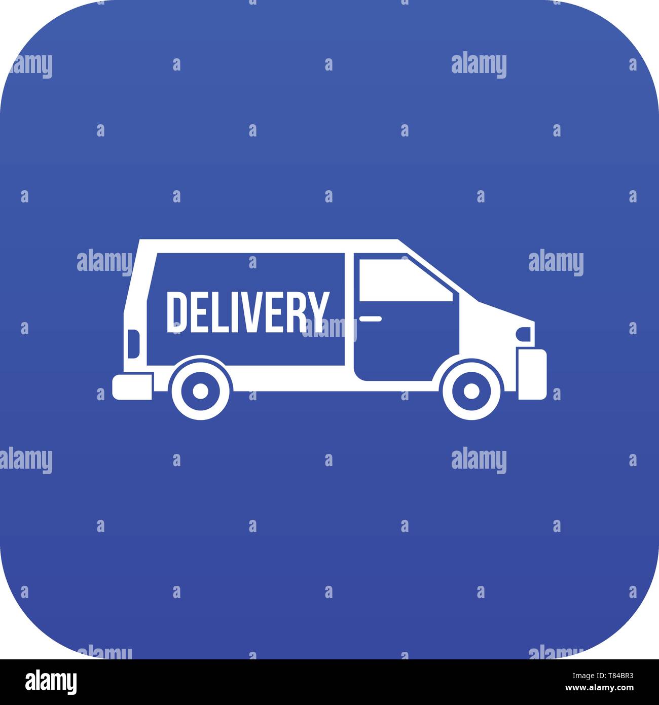 Delivery truck icon digital blue Stock Vector Image & Art - Alamy