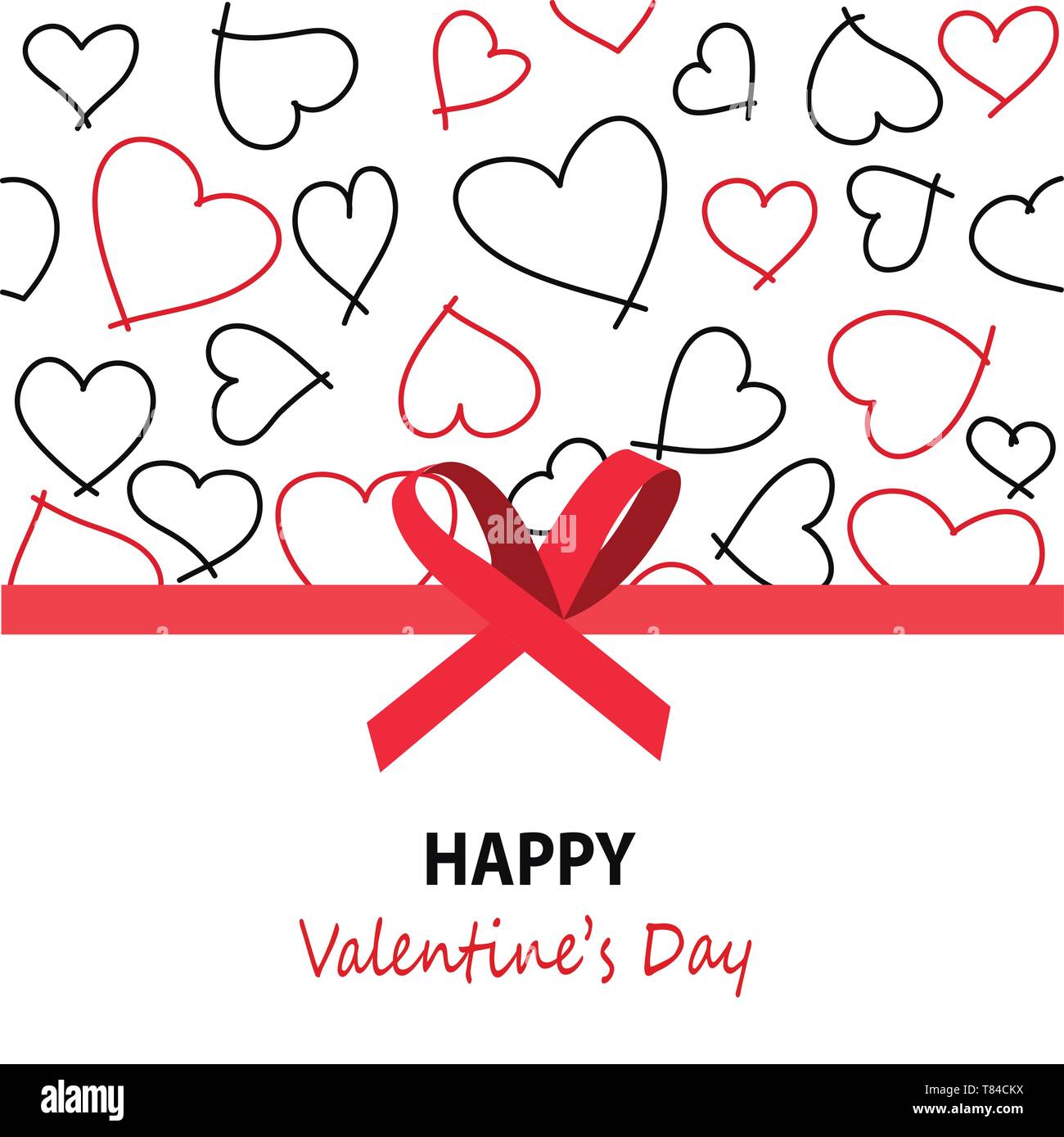 Happy Valentines Day greeting card Stock Vector