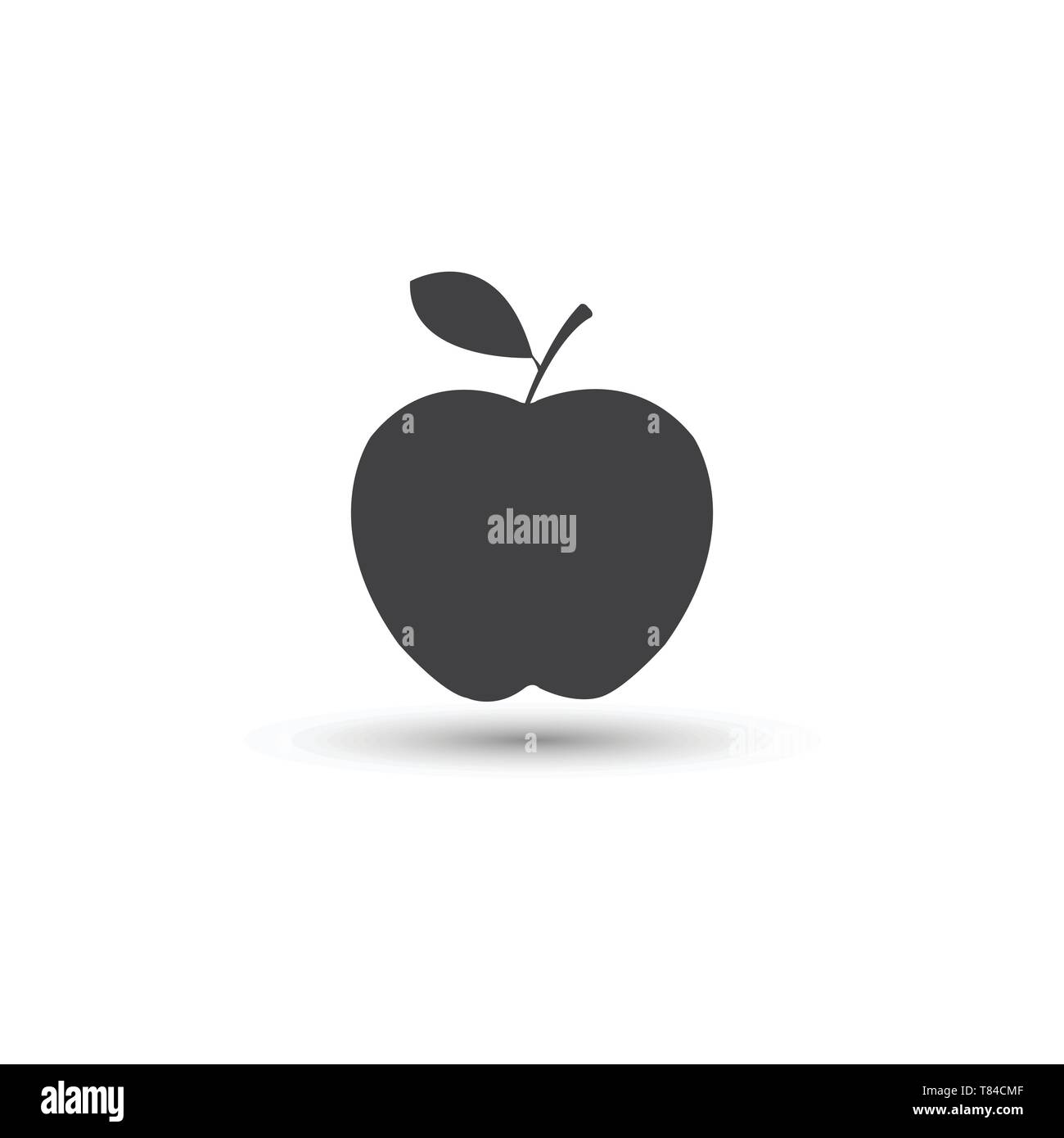Apple vector icon. Apple fruit Stock Vector Image & Art - Alamy
