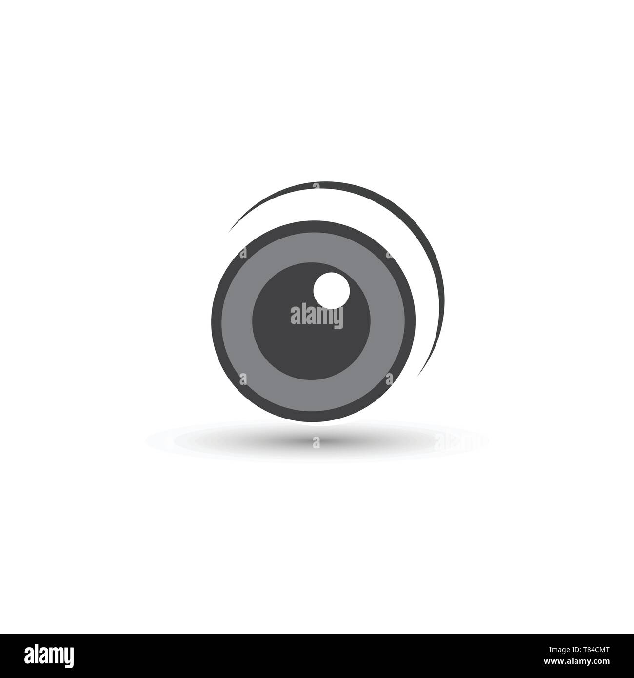 Eye icon vector symbol. Flat design style Stock Vector