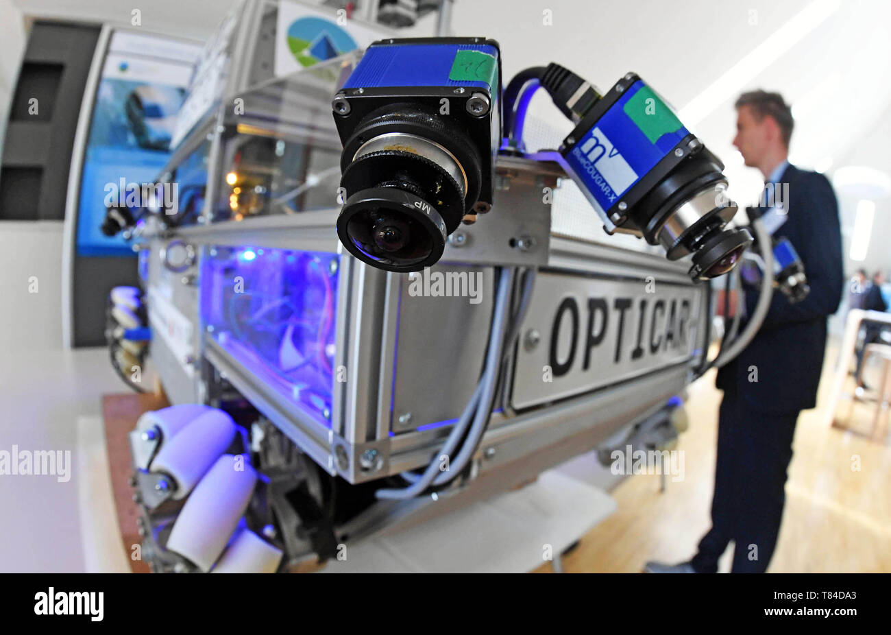 Karlsruhe, Germany. 10th May, 2019. OPTICAR will be shown at the Karlsruhe  Institute of Technology (KIT). The Opticar is a mobile test platform used  to test and further develop new camera systems