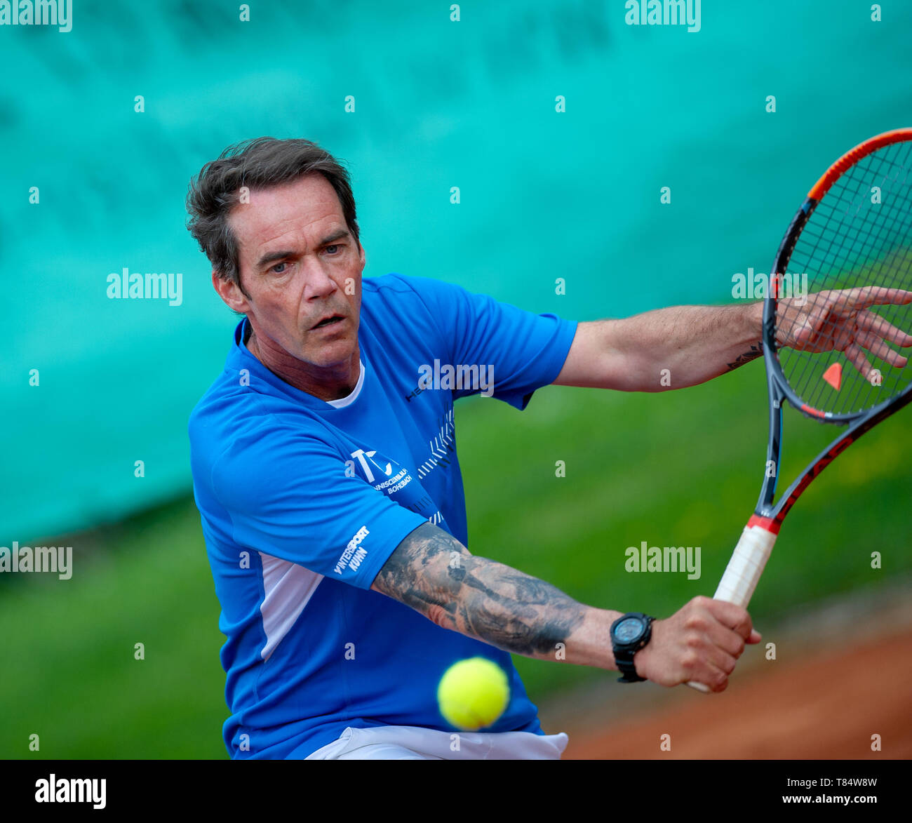 Karlsruhe Durlach, Deutschland. 11th May, 2019. Martin Sinner (Bohlsbach)  GES/Tennis: Ãœ40 Regionalliga Southwest: TC Durlach - TC Bohlsbach,  11.05.2019 | usage worldwide Credit: dpa/Alamy Live News Stock Photo - Alamy