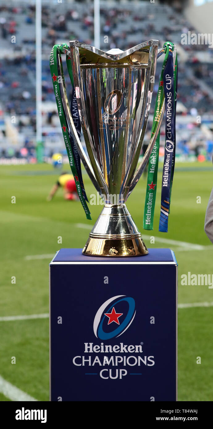 St James Park, Newcastle, UK. 11th May, 2019. European Champions Cup rugby final, Leinster versus Saracens; the Champions Cup trophy before the game Credit: Action Plus Sports/Alamy Live News Credit: Action Plus Sports Images/Alamy Live News Stock Photo
