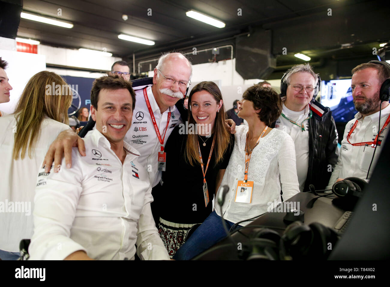 Barcelona Spain 11th May 2019 Motorsports Fia Formula One World Championship 2019 Grand Prix Of Spain Toto Wolff Aut Mercedes Amg Petronas Motorsport Dr Dieter Zetsche Ger Chairman Of The Board Of
