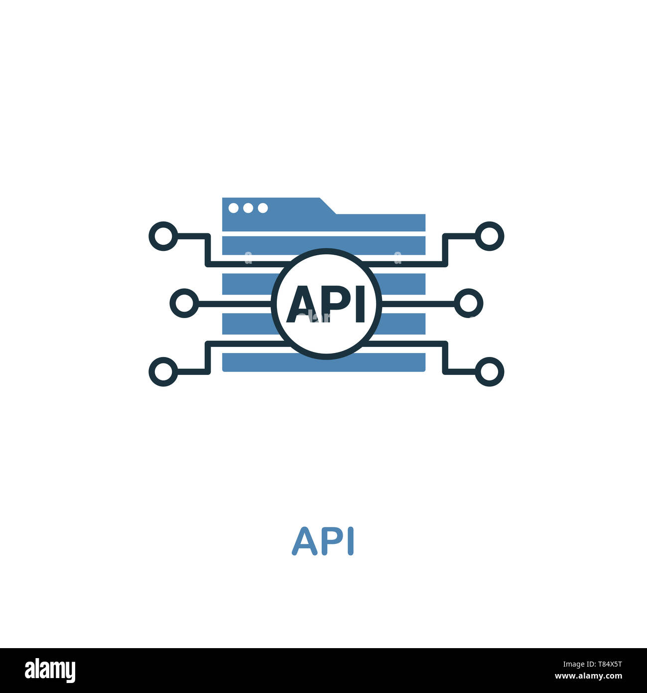 Api Creative Icon In Two Colors Premium Style Design From Web