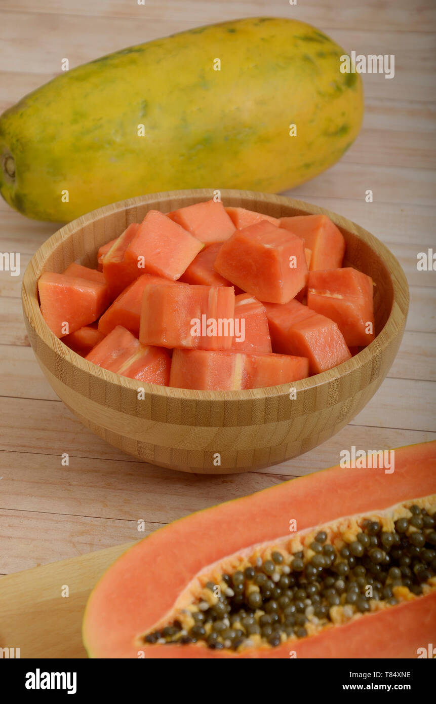 Papaya, tropical fruits Stock Photo - Alamy