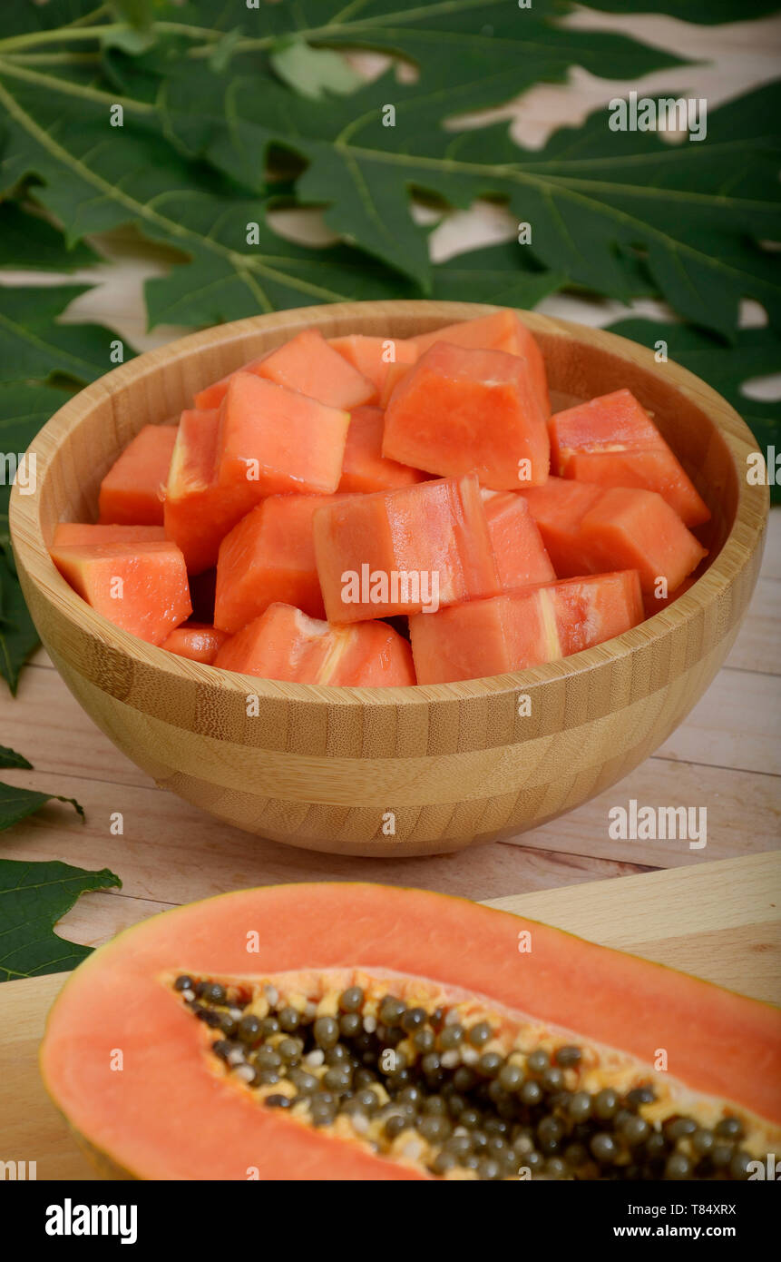 Papaya, tropical fruits Stock Photo - Alamy