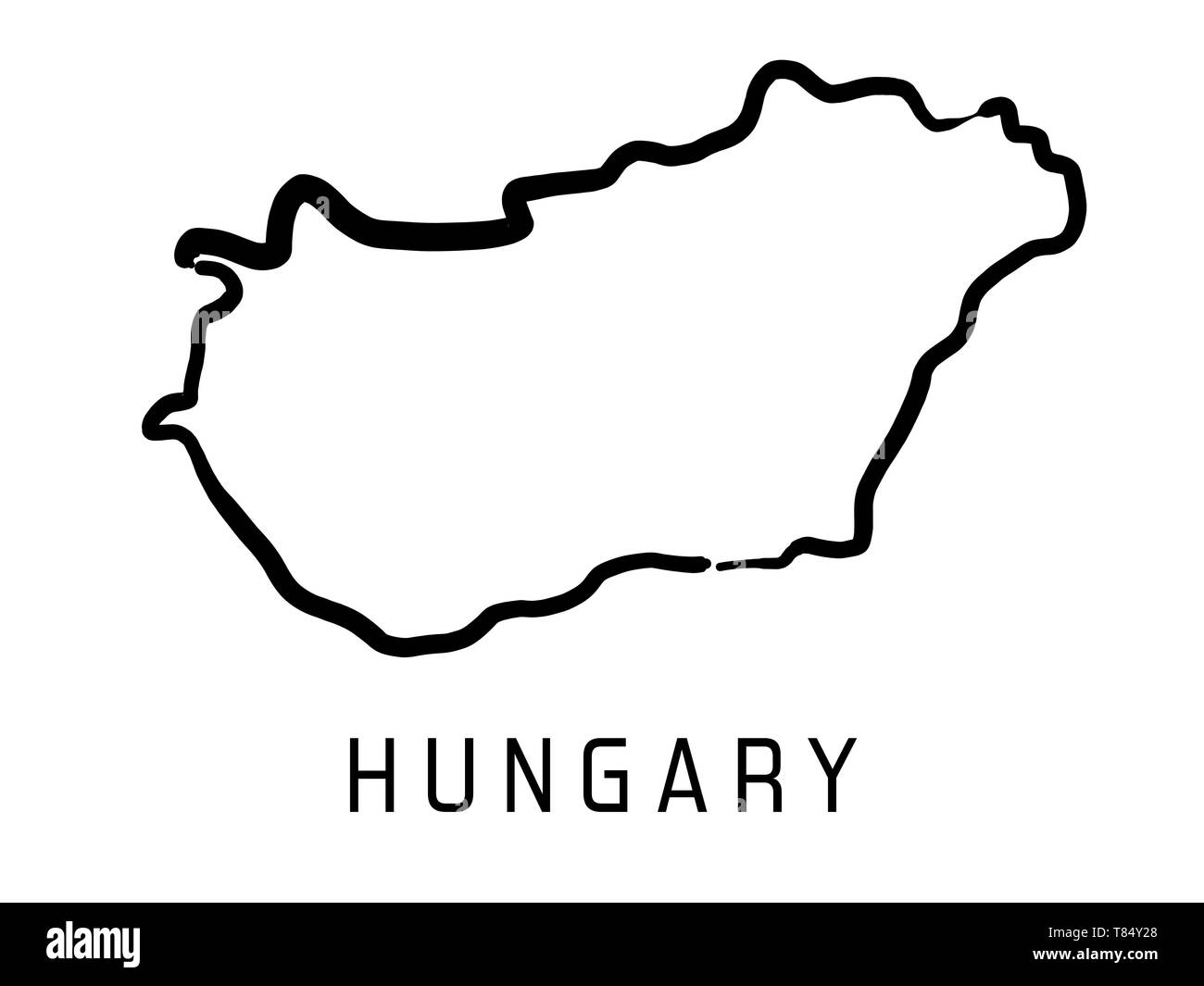 https://c8.alamy.com/comp/T84Y28/hungary-map-outline-smooth-country-shape-map-vector-T84Y28.jpg
