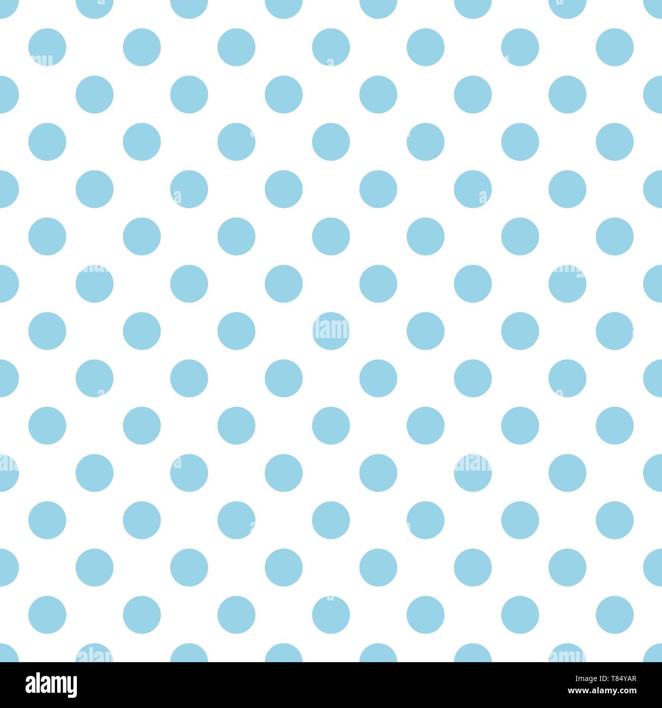 Seamless polka dot pattern vector. Blue on white. Polka dots texture ...