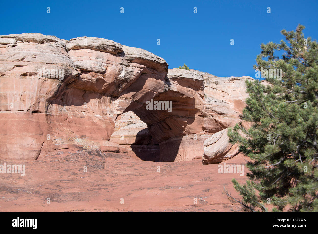 Broken Arch trail in Arches National Park, Utah, USA is a popular and