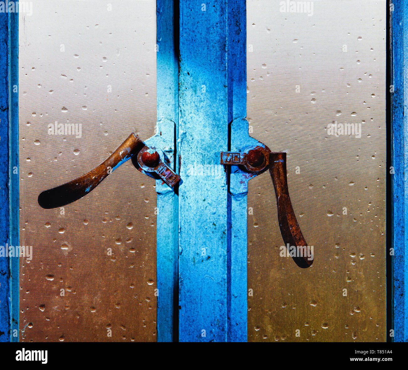 Window Latches Stock Photo Alamy