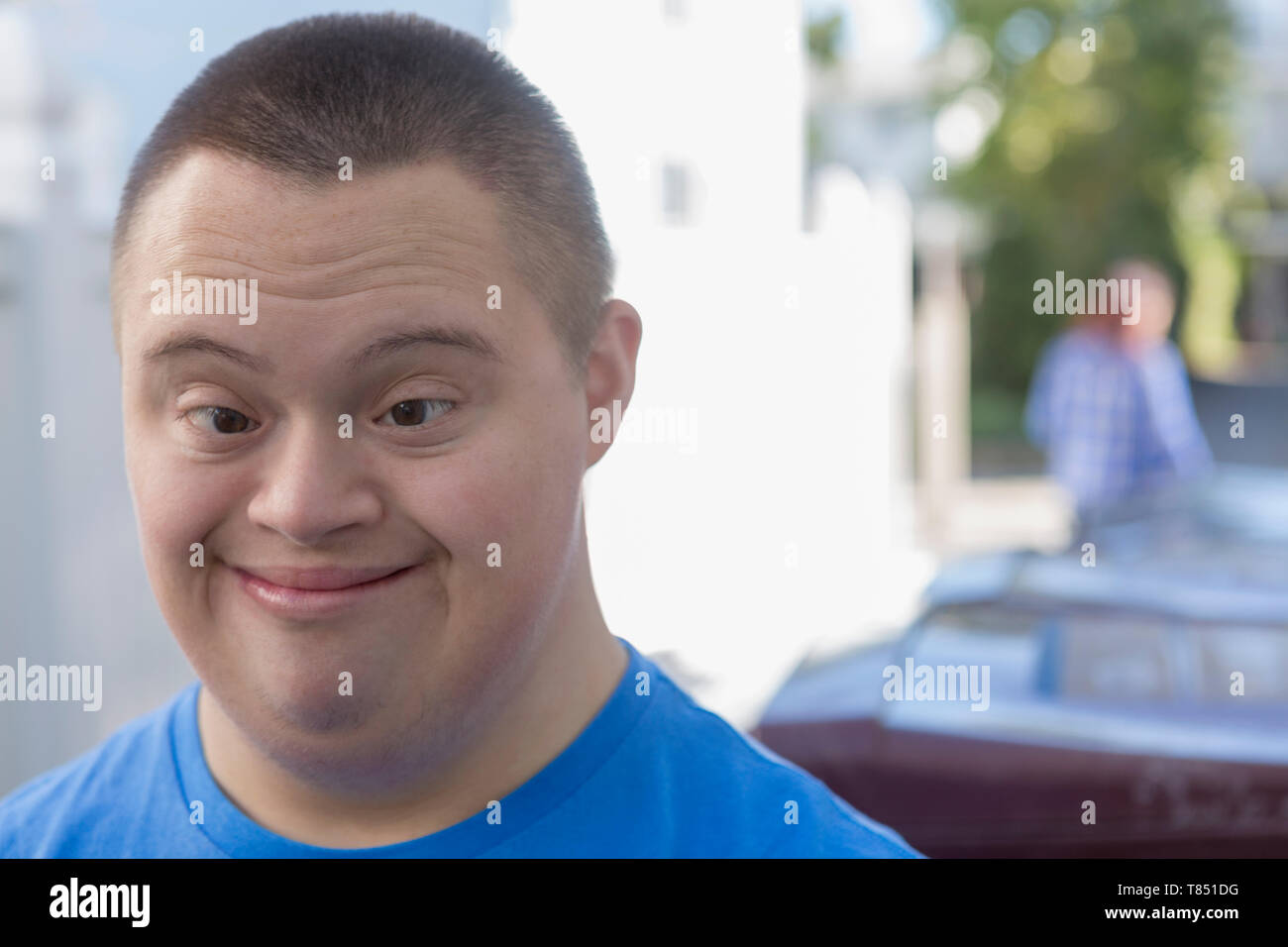 Teen with Down Syndrome Stock Photo