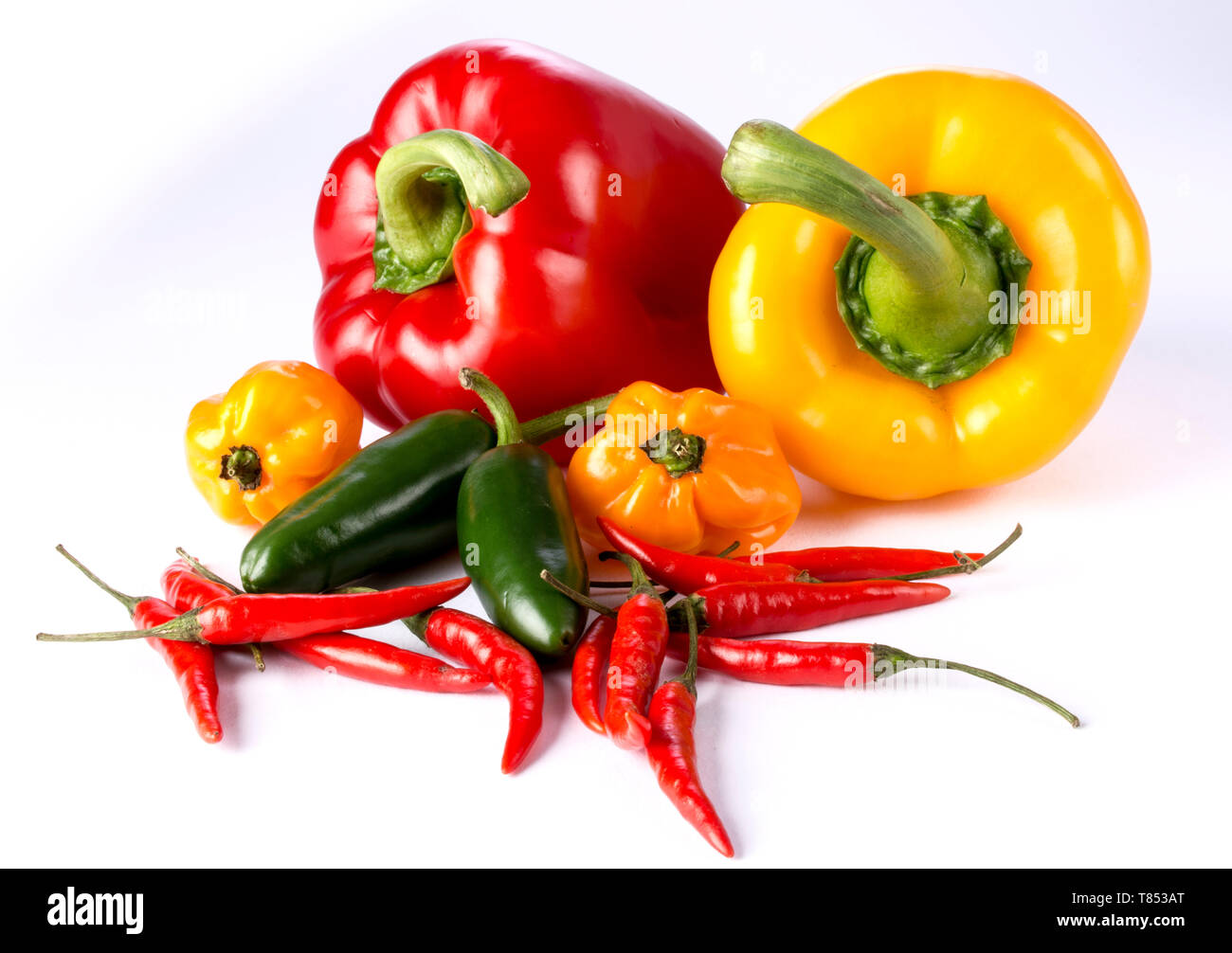 Group of Peppers Stock Photo Alamy