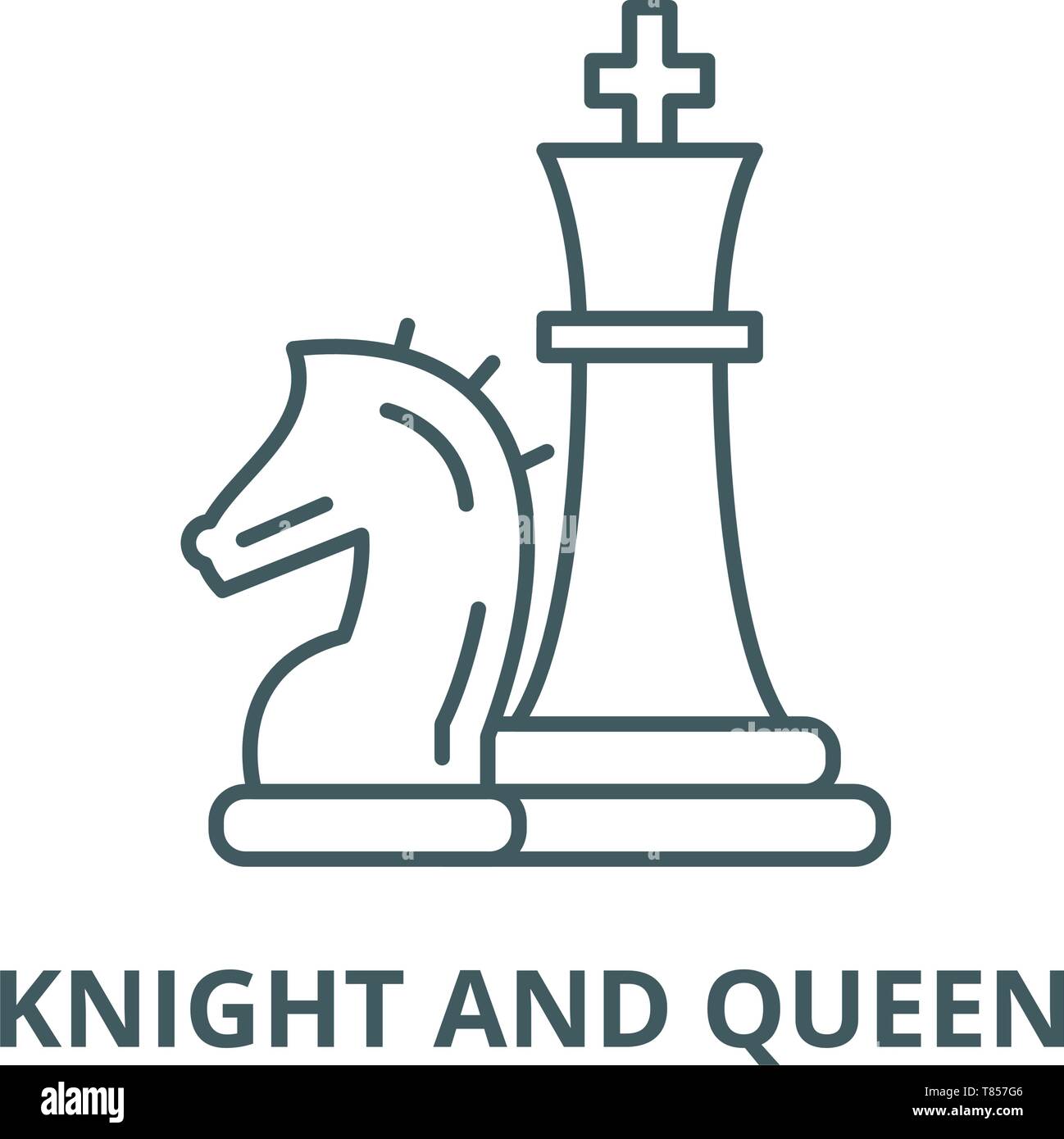 Silhouette of a knight chess piece Royalty Free Vector Image