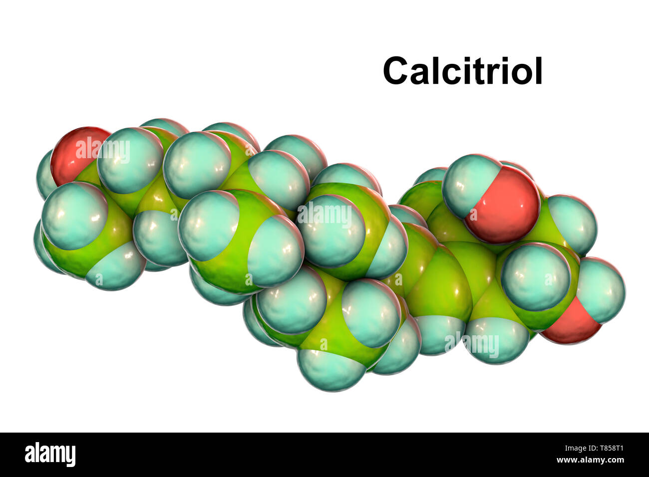 calcitriol-molecular-model-stock-photo-alamy