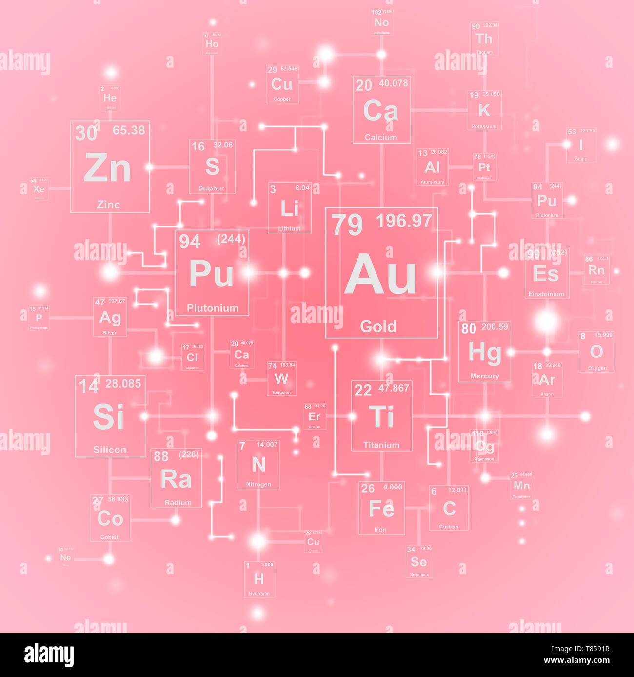 Periodic table, illustration Stock Photo - Alamy