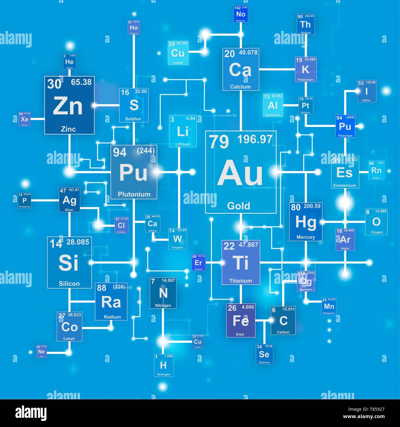 Periodic table, illustration Stock Photo - Alamy