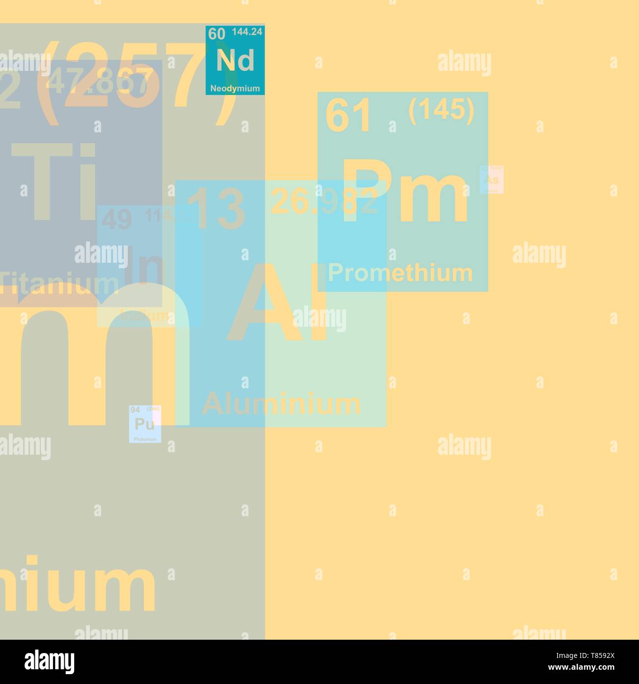 Periodic table, illustration Stock Photo - Alamy