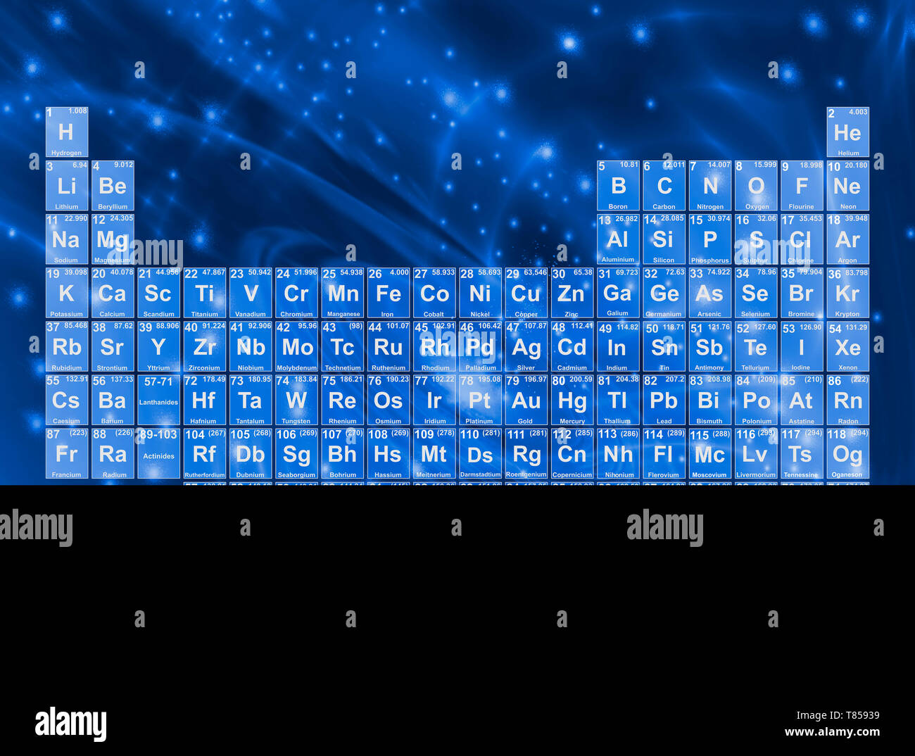 Periodic table, illustration Stock Photo - Alamy