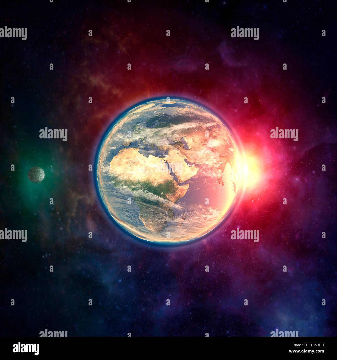 Earth, illustration Stock Photo