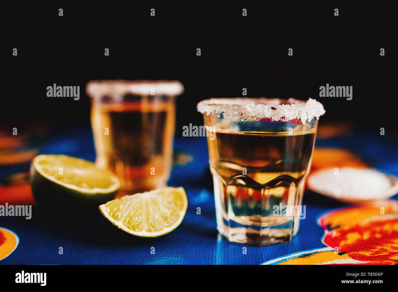 Tequila shot with lime hires stock photography and images Alamy