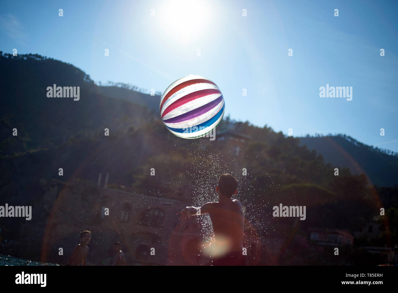 large clear beach ball