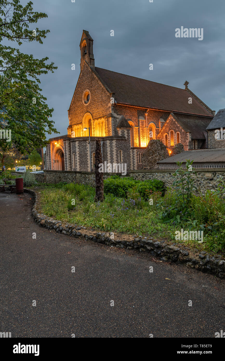 St James' Roman Catholic Church, Forbury Gardens, Reading Berkshire United Kingdom Stock Photo