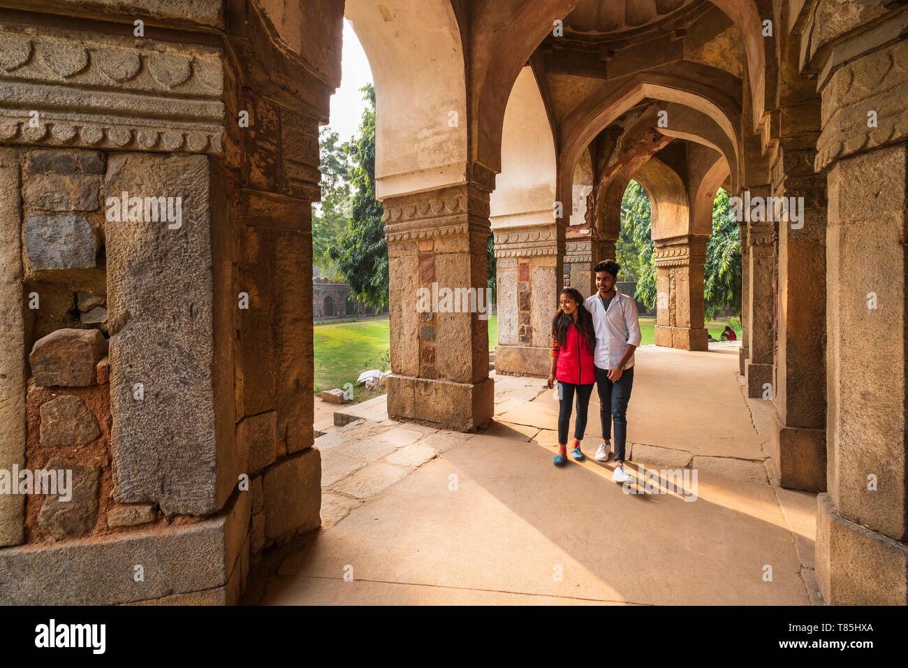 India, New Delhi, Lodi (or Lodhi) Gardens, tomb of Sikandar Lodi (16th century) Stock Photo