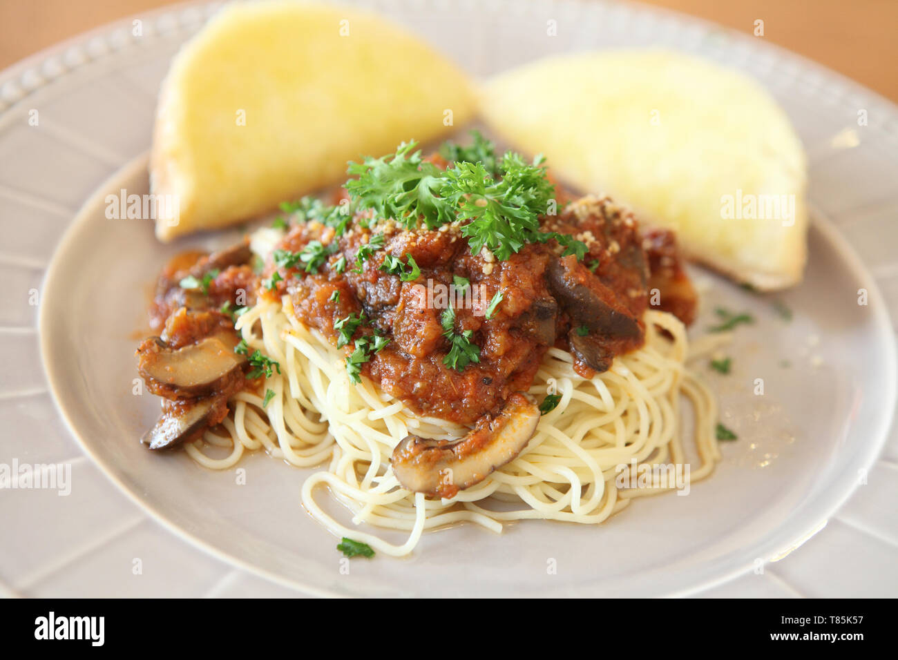 Spaghetti with tomato sauce Stock Photo - Alamy