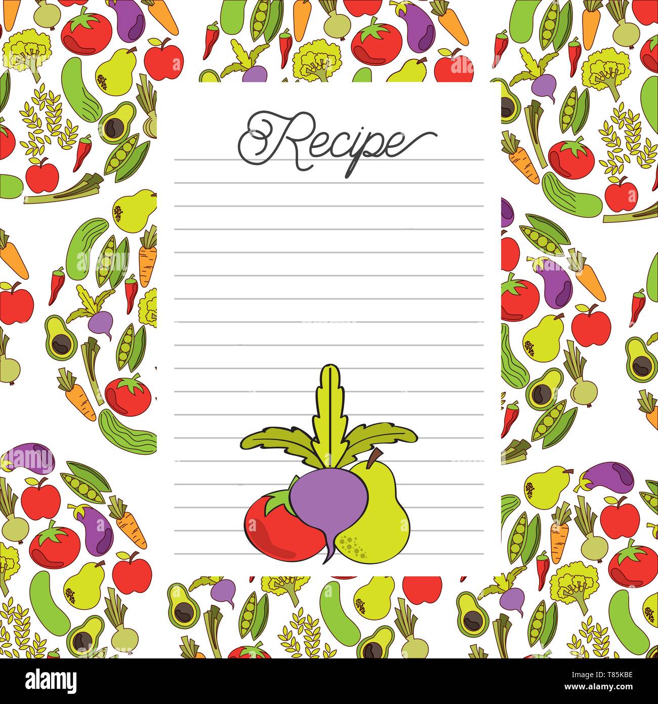 vegan food design Stock Vector Image & Art - Alamy
