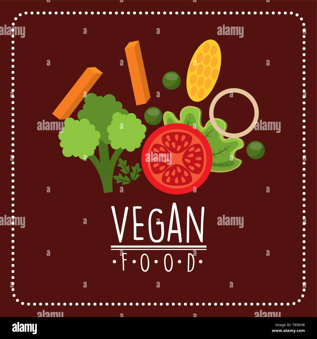 vegan food design Stock Vector Image & Art - Alamy