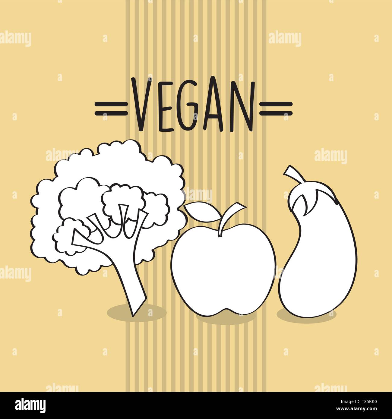 vegan food design Stock Vector Image & Art - Alamy