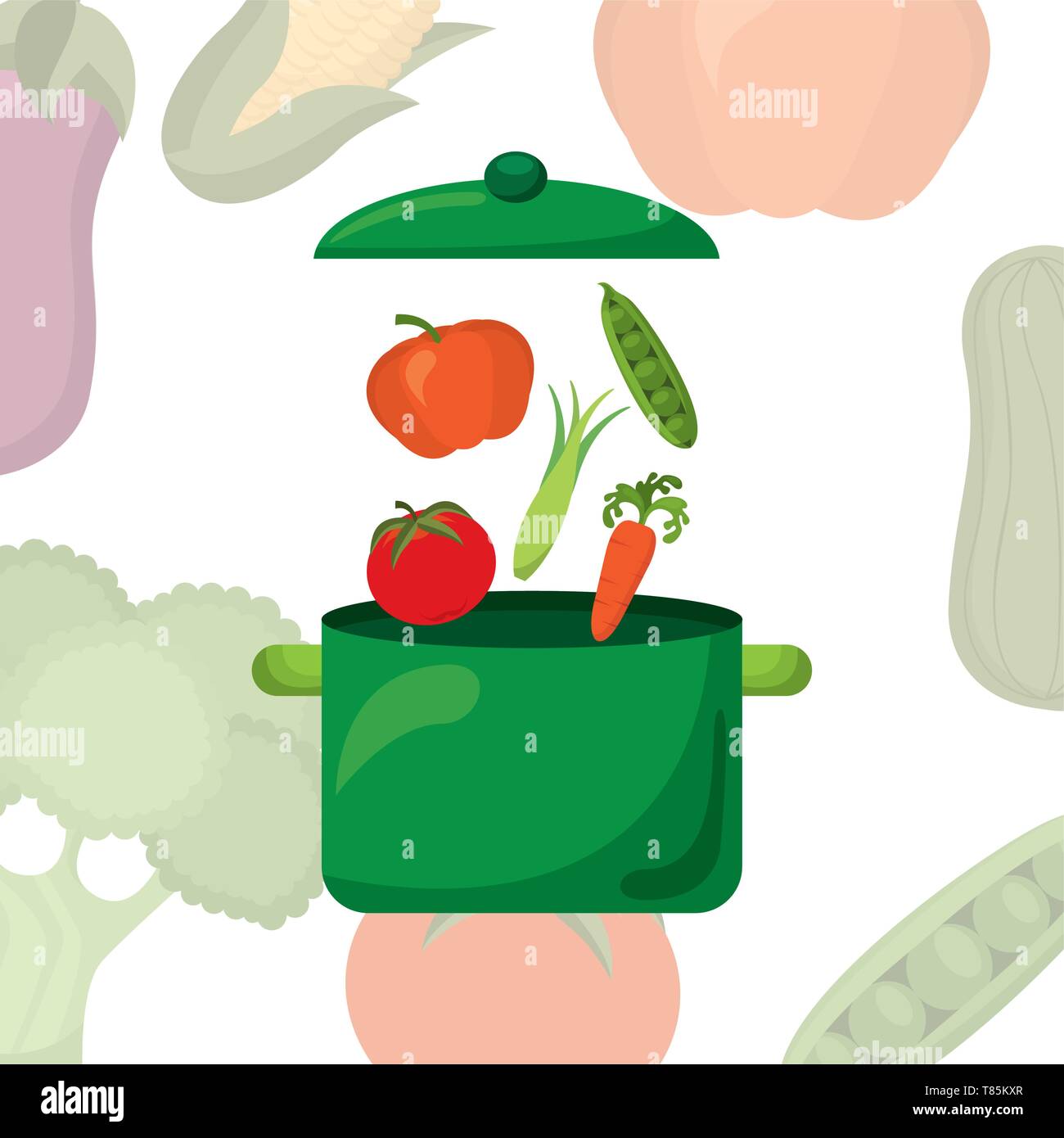 vegan food design Stock Vector Image & Art - Alamy